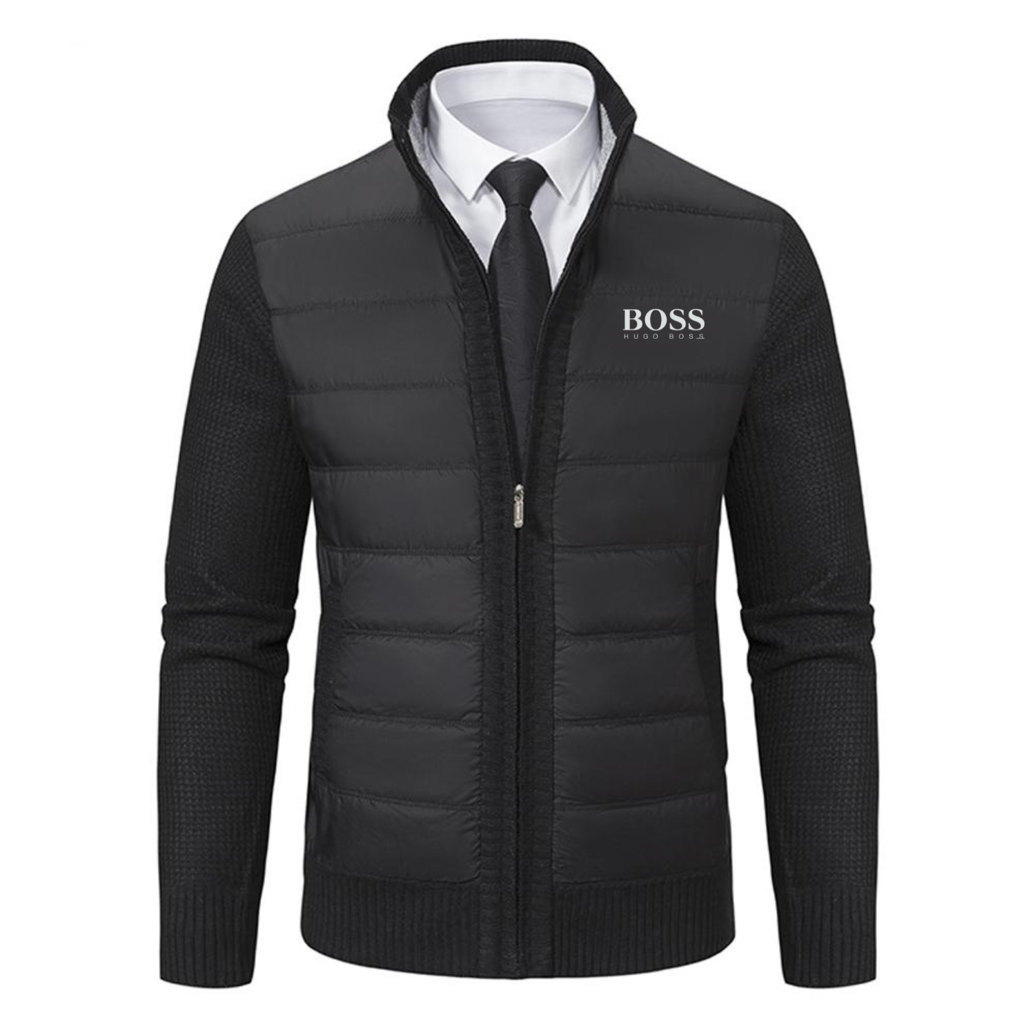 Padded cardigan for men