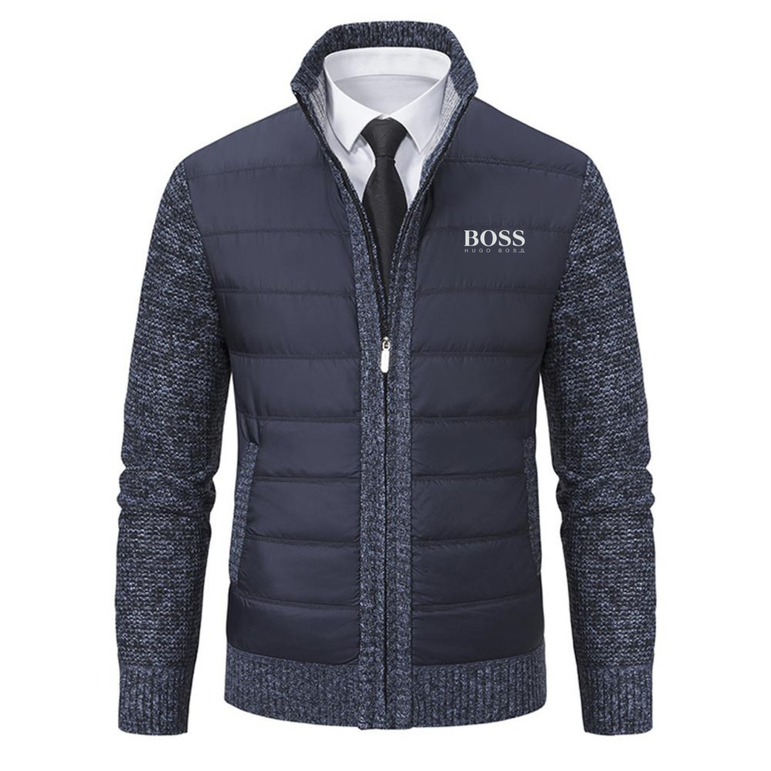 Padded cardigan for men