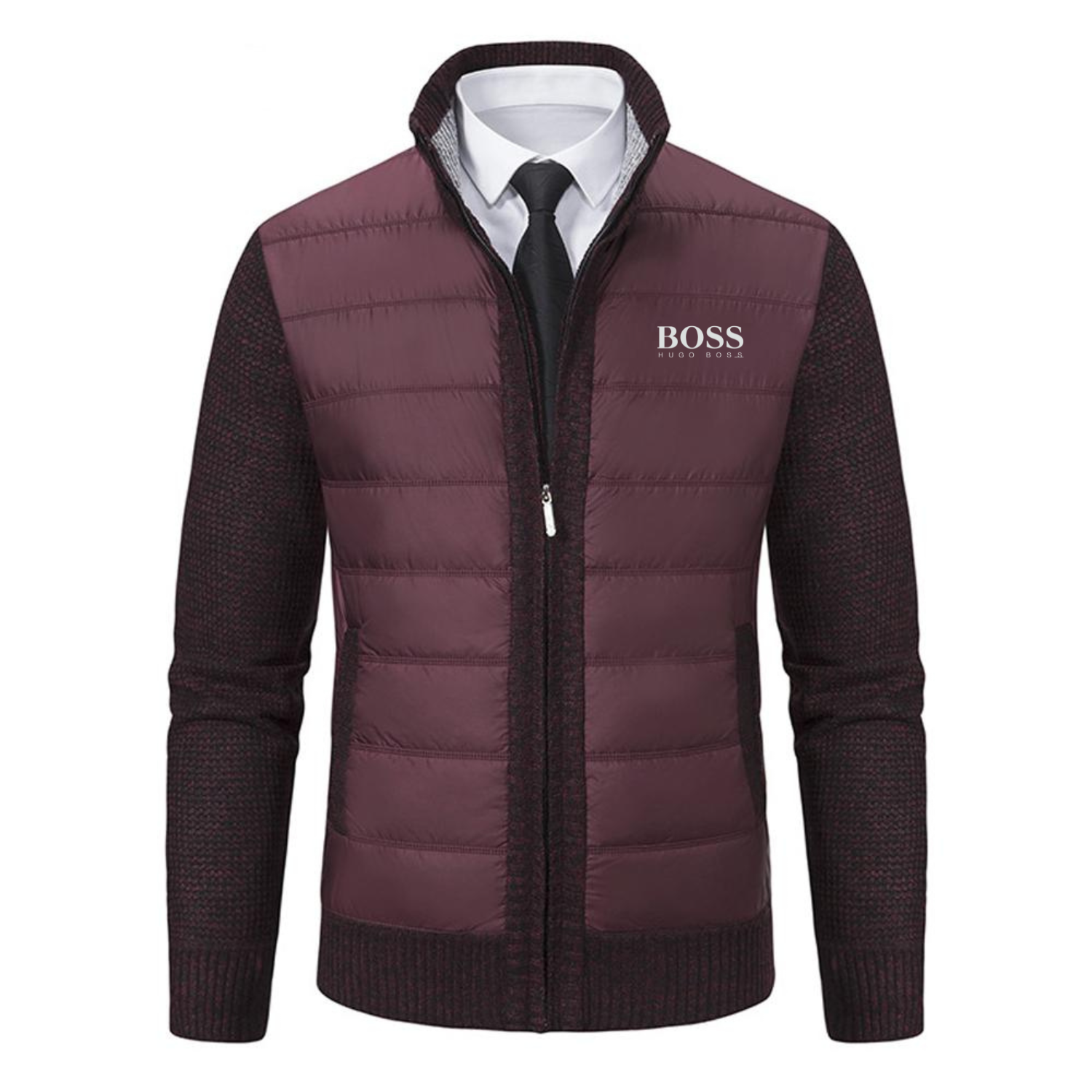 Padded cardigan for men