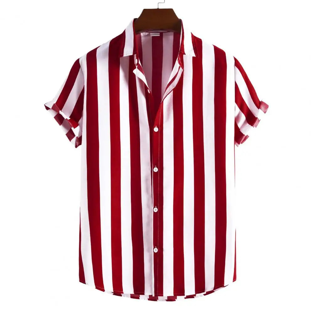 Hawaiian shirt with short sleeves